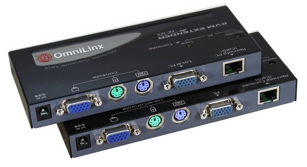 Dual-Console VGA KVM Extender over CAT.x, 150 m, PS/2 and USB (EKP-222), view 1