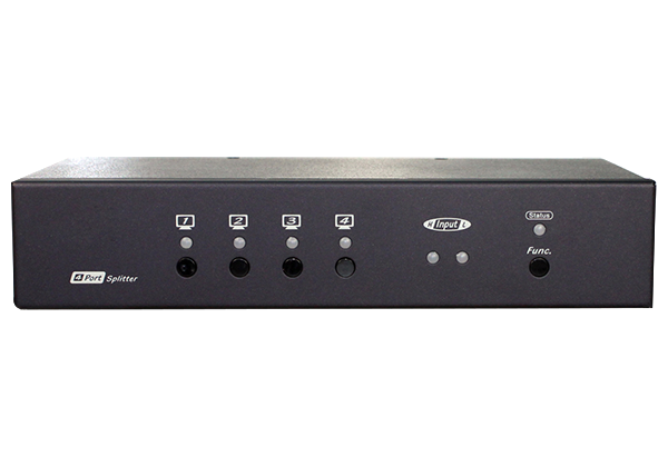 HDMI HDBaseT Transmitter, 2-Input Switch with 4-Way Splitter and Local Out, 100 m (PoC) (EVBM-1094L), view 1