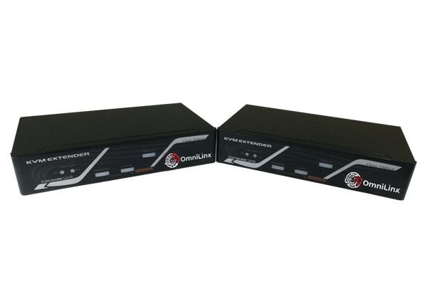Dual-Link DVI KVM Extender over Multi-Mode Fiber with Local Console, Serial and Audio, 400 m (FXDDAS-M422)