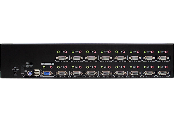 16-Port VGA KVM Switch with OSD, PS/2, USB and Audio (UCANV-116D)