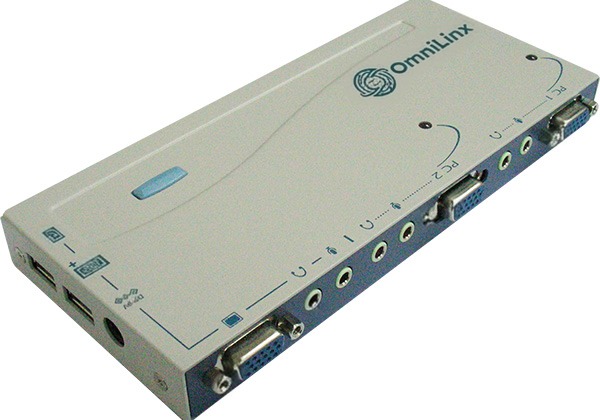 2-Port VGA KVM Switch with USB, Audio and Hotkey Control (UMHA-2)