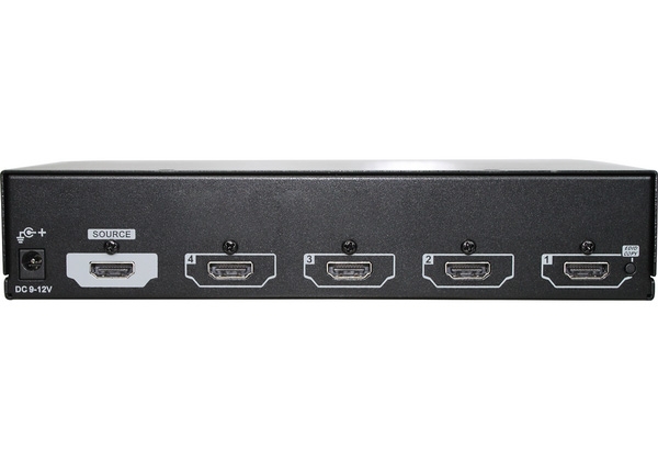 4-Port 4K HDMI Splitter with EDID and HDCP (VKSM-104), view 1