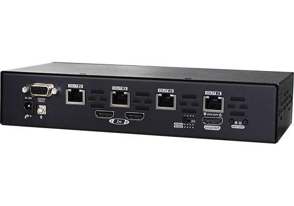 HDMI HDBaseT Transmitter, 2-Input Switch with 4-Way Splitter, Serial Control, 100 m (PoC) (EVBM-S1094L), view 1