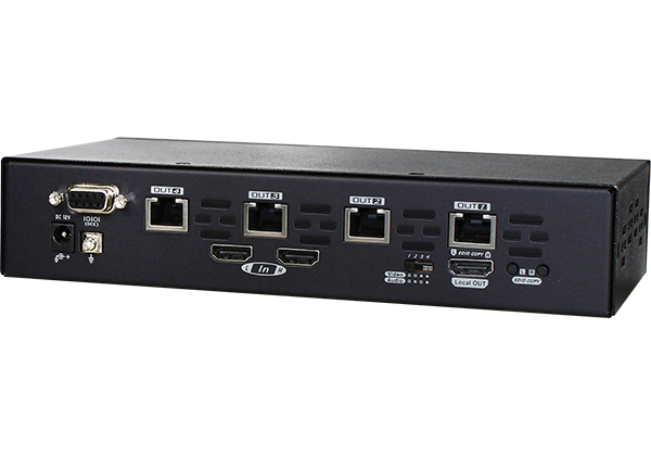 HDMI HDBaseT Transmitter, 2-Input Switch with 4-Way Splitter, Serial Control, 100 m (PoC) (EVBM-S1094L)